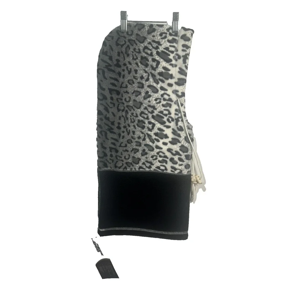 womens fleece‎ hood OSFM reversible hood bag beanie scarf neck wrap